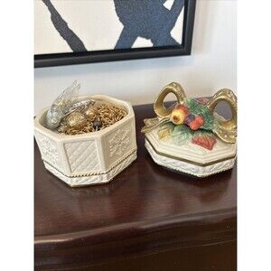 Mystery Jewelry Jar, All Wearable, Vintage To Now, Fitz And Floyd